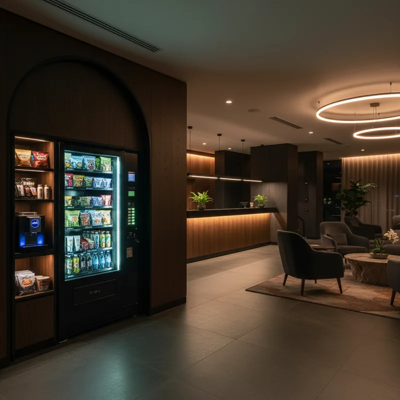 Mini-Markt-Automat in einer Hotellobby