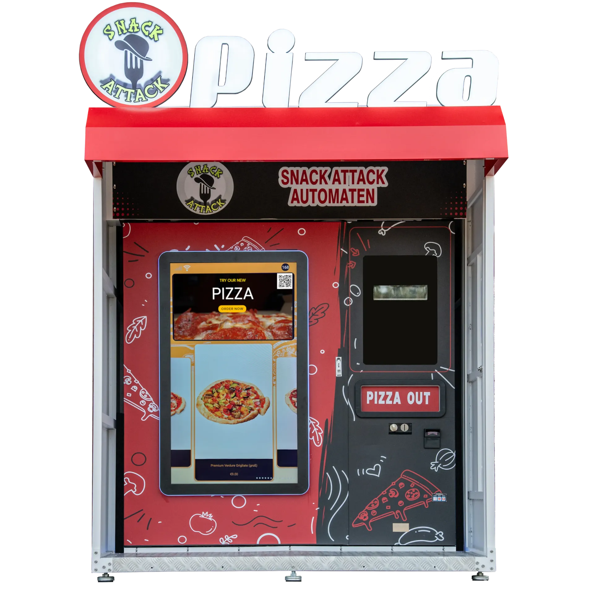 Pizza Automat 100 Sekunden Backzeit